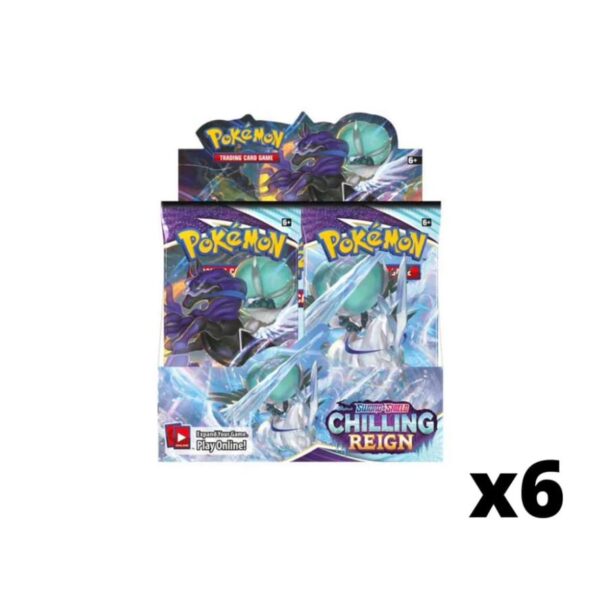 CHILLING REIGN SEALED BOOSTER BOX CASE OF 6 3 CHILLING REIGN SEALED BOOSTER BOX CASE OF 6