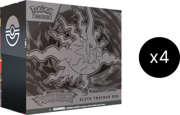 PITCH BLACK POKEMON CENTER ELITE TRAINER BOX CASE (EXCLUSIVE) 4 PITCH BLACK POKEMON CENTER ELITE TRAINER BOX CASE (EXCLUSIVE)